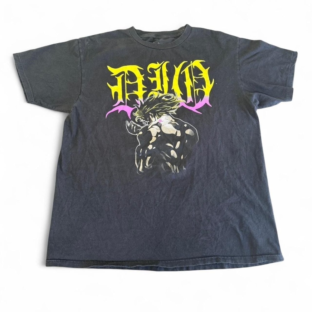 Dragon Ball Z‎ Goku Anime Graphic Tee Black Pink Yellow Size L